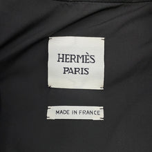 将图像加载到图库查看器中，HERMES Quilted Short Jacket Size 38 Black Polyester100%
