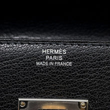 Load image into Gallery viewer, HERMES kelly pocket long Black Chevre Shamqila
