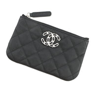 CHANEL Matelasse CHANEL19 Pouch BlackAP3720 Caviar Leather
