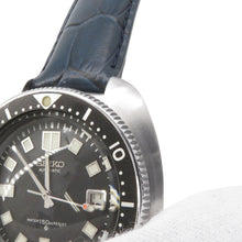 将图像加载到图库查看器中，SEIKO SEIKO 150m Diver 2nd generation (late model) W44mm Stainless Steel Leather Black Dial6105-8110
