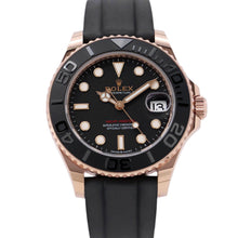 将图像加载到图库查看器中，ROLEX Yacht-Master 37 W37mm 18K Pink Gold Black Dial268655
