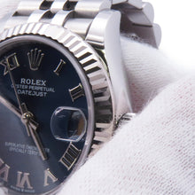 将图像加载到图库查看器中，ROLEX Datejust 31 W31mm Stainless Steel K18WG Bright Blue Dial278274
