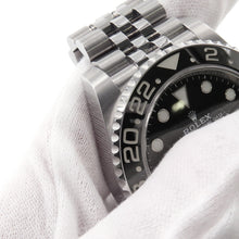 将图像加载到图库查看器中，ROLEX GMT MasterII W40mm Stainless Steel Black Dial126710BLNR
