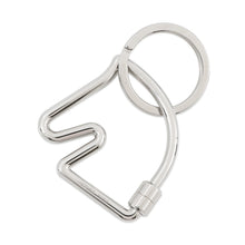 Load image into Gallery viewer, HERMES Cheval Key Ring Silver Metal

