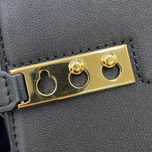 将图像加载到图库查看器中，Delvaux Tempe Crash BlackAA0646BQS099ZDO Calf Leather Size Small
