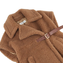 Load image into Gallery viewer, MAX MARA New Ababo Teddy Bear Cape Size SM Camel4736145206001 Camel88% Silk12%
