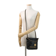 Load image into Gallery viewer, CHANEL CHANEL22 ChainShoulder Bag BlackAS3980-B19059-94305 Shiny Calf Leather Size Mini
