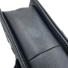 Load image into Gallery viewer, CHANEL Boy Chanel Matelasse ChainShoulder Bag BlackA67086 Caviar Leather Size 25
