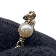 将图像加载到图库查看器中，CHANEL CC Logo Bambi Motif Long Necklace Metal Faux Pearl Rhinestone
