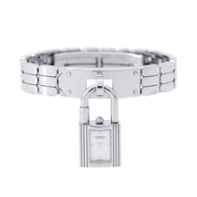 将图像加载到图库查看器中，HERMES Kelly watch W16mm Stainless Steel Sparkling White Lacquer DialKE4.110
