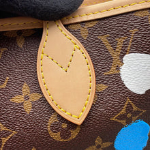 将图像加载到图库查看器中，LOUIS VUITTON LV × YK Neverfull Brown/MulticolorM46381 Monogram Painted Dot Size MM
