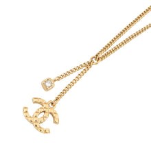 Load image into Gallery viewer, CHANEL CC Logo NecklaceABD016 Metal Rhinestone
