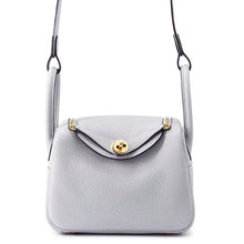Load image into Gallery viewer, HERMES Lindy Blue Gacier Taurillon Clemence Size Mini
