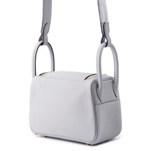 Load image into Gallery viewer, HERMES Lindy Blue Gacier Taurillon Clemence Size Mini
