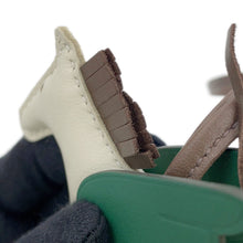 将图像加载到图库查看器中，HERMES Rodeo Pegasus Craie/Chocolat/Vert Moyen Lambskin Size PM
