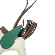 将图像加载到图库查看器中，HERMES Rodeo Pegasus Craie/Chocolat/Vert Moyen Lambskin Size PM

