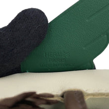 将图像加载到图库查看器中，HERMES Rodeo Pegasus Craie/Chocolat/Vert Moyen Lambskin Size PM
