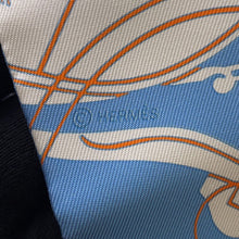 将图像加载到图库查看器中，HERMES Twilly Ex-Libris Bleu Moyan/Jaune Viff/Orange Silk100%
