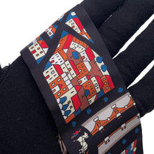 Load image into Gallery viewer, HERMES Twilly Rive Droite Rive Gauche Black/Brique/Blue Silk100%
