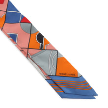 Load image into Gallery viewer, HERMES Twilly HERMESSports Lavande/Salmon/Gris Silk100%
