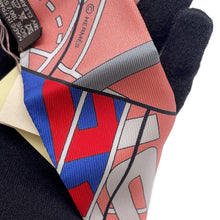 Load image into Gallery viewer, HERMES Twilly HERMESSports Lavande/Salmon/Gris Silk100%
