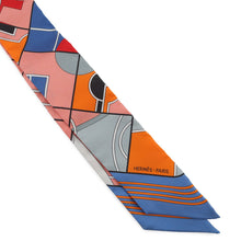 Load image into Gallery viewer, HERMES Twilly HERMESSports Lavande/Salmon/Gris Silk100%

