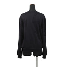 将图像加载到图库查看器中，HERMES Twillaine Top Size 40 Black/White Silk 87% Polyamide 10% Elastane 3%
