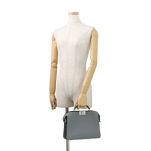 Load image into Gallery viewer, FENDI Peekaboo 2WAY Handbag Gray7VA530 Leather Size Small
