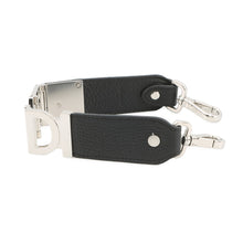 Load image into Gallery viewer, FENDI FENDI logo strap for short handbags. Black8AV483 Leather
