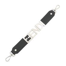 Load image into Gallery viewer, FENDI FENDI logo strap for short handbags. Black8AV483 Leather
