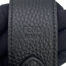 Load image into Gallery viewer, FENDI FENDI logo strap for short handbags. Black8AV483 Leather
