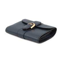 Load image into Gallery viewer, Delvaux Brillon Compact Wallet Tri-Fold night skyAB0493AAM0AZBDO Opera Calf Leather
