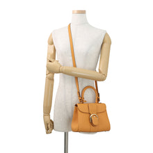 Load image into Gallery viewer, Delvaux Brillant 2WAY Handbag HoneyAA0406AAU0AZCDO Rodeo Calf Leather Size Mini
