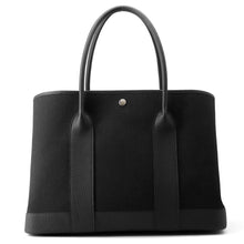 Load image into Gallery viewer, HERMES Neo Garden Black Toile Military Negonda Leather Size 41
