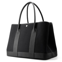 将图像加载到图库查看器中，HERMES Neo Garden Black Toile Military Negonda Leather Size 41
