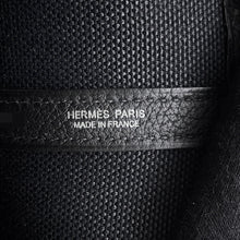 Load image into Gallery viewer, HERMES Neo Garden Black Toile Military Negonda Leather Size 41
