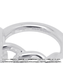 将图像加载到图库查看器中，HERMES Croisette Ring Size GM/55/#15 SV925
