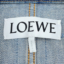 将图像加载到图库查看器中，LOEWE Anagram Trapeze Denim Jacket Size 40 Denim BlueS359Y50X95 Cotton100%
