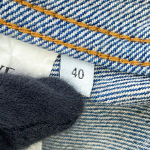 将图像加载到图库查看器中，LOEWE Anagram Trapeze Denim Jacket Size 40 Denim BlueS359Y50X95 Cotton100%
