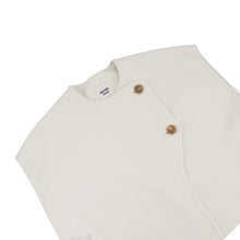 Load image into Gallery viewer, HERMES Short-sleeved bolero Size 34 Blanc Naturel Cashmere100%
