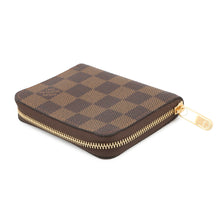 Load image into Gallery viewer, LOUIS VUITTON Zippy Coin Purse BrownN63070 Damier Ebene Canvas
