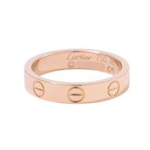 Load image into Gallery viewer, CARTIER Mini Love Ring Size Small/48/#8B4085200 18K Pink Gold
