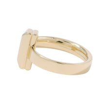 将图像加载到图库查看器中，TIFFANY&amp;Co. T One Ring Size Approximately No. 15 18K Yellow Gold
