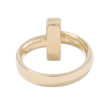 将图像加载到图库查看器中，TIFFANY&amp;Co. T One Ring Size Approximately No. 15 18K Yellow Gold

