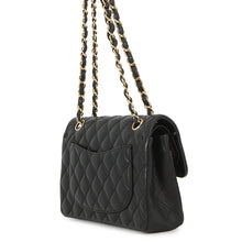 Load image into Gallery viewer, CHANEL Classic Matelasse Double Chain Shoulder Bag BlackA01113-Y01295-94305 Lambskin Size 23
