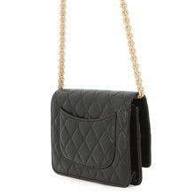 Load image into Gallery viewer, CHANEL 2.55 Icon Chain Wallet BlackA80834 Vintage Calf Leather
