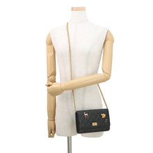 Load image into Gallery viewer, CHANEL 2.55 Icon Chain Wallet BlackA80834 Vintage Calf Leather
