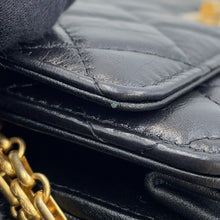 Load image into Gallery viewer, CHANEL 2.55 Icon Chain Wallet BlackA80834 Vintage Calf Leather
