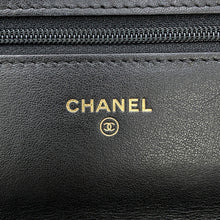Load image into Gallery viewer, CHANEL 2.55 Icon Chain Wallet BlackA80834 Vintage Calf Leather
