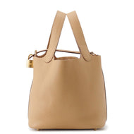 HERMES Picotin Lock Biscuit Taurillon Clemence Size PM